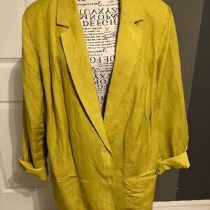Chartreuse Linen Jacket